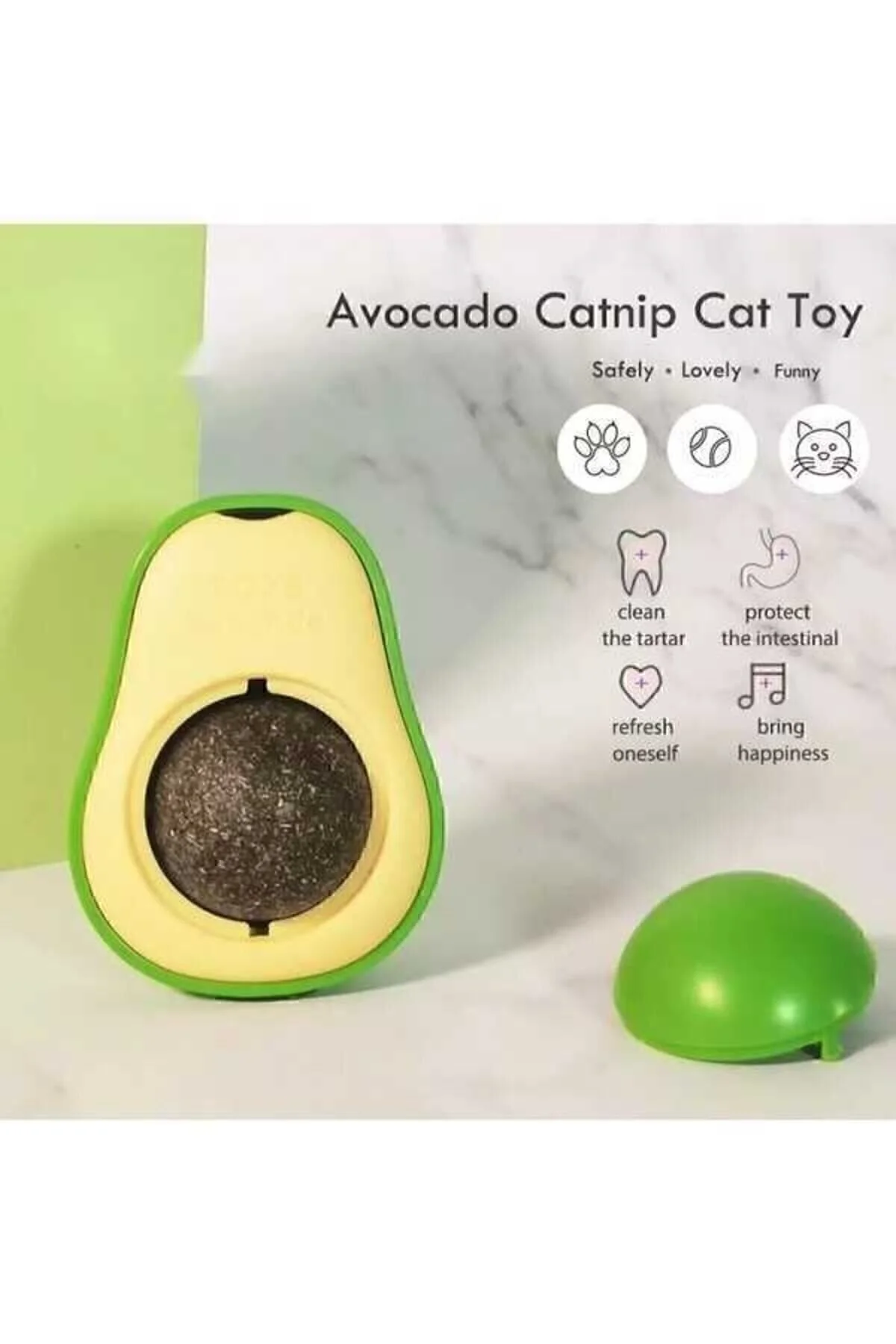 neo market Avakado Kedi Naneli Catnip Yalama Oyun Topu" Evcil Hayvan Ürünleri Fiyatı