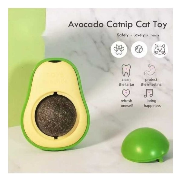 Neo Pet Market Avakado Kedi Naneli Catnip Yalama Oyun Topu (Yurt Dışından) - Yeşil Diğer Fiyatı
