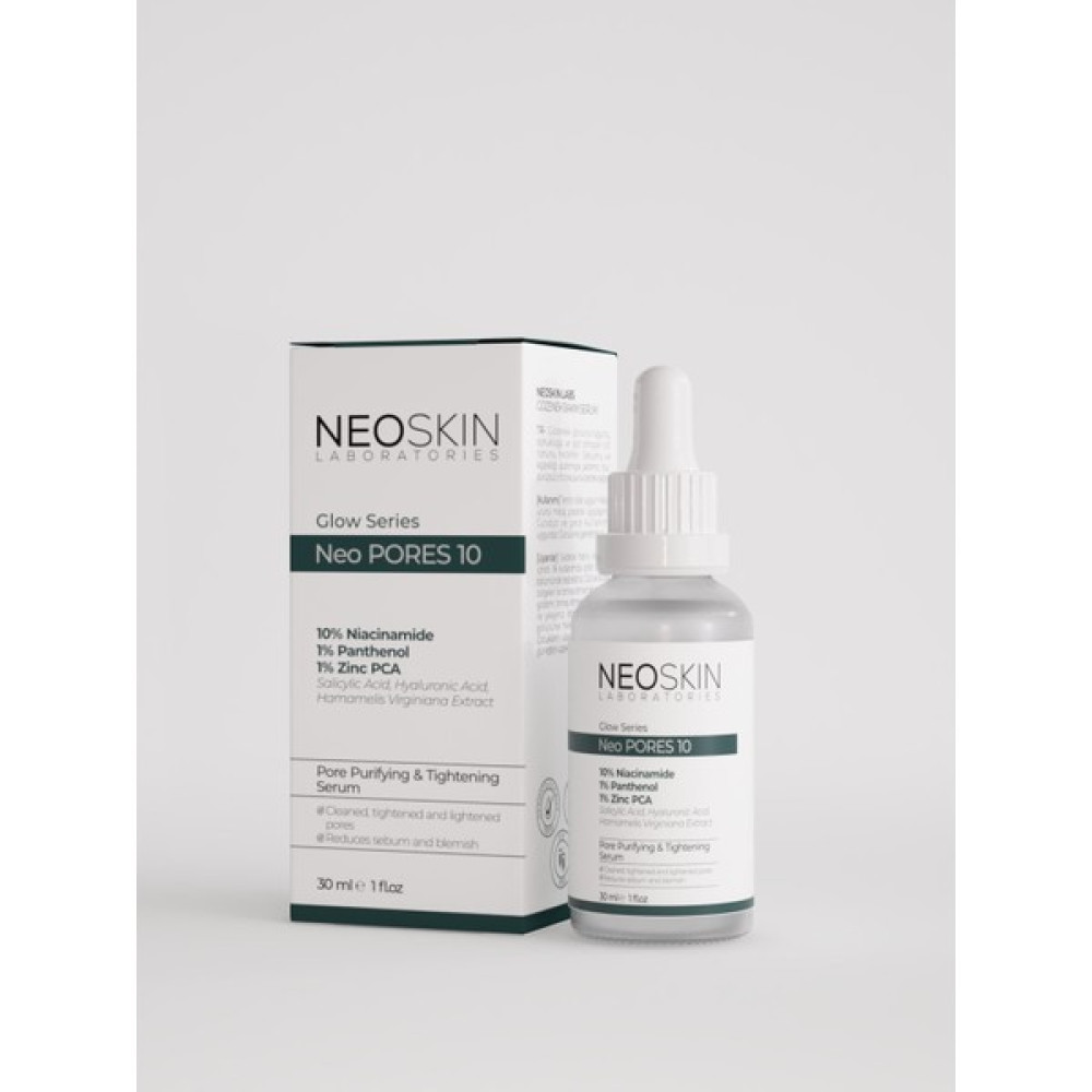 Neo Pores 10 - Gözenek Sıkılaştırıcı, Siyah Nokta ve Akne Karşıtı Özel Aydınlatıcı Bakım Serumu (10 % Niacinamide + Panthenol +Zinc Pca + Salicylic... Anti-Aging / Yaşlanma Karşıtı Fiyatı