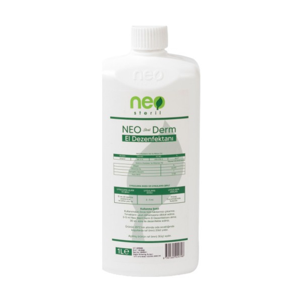 Neo Steril Derm El Dezenfektanı 1LT - 1 lt Hijyen ve Temizlik Fiyatı