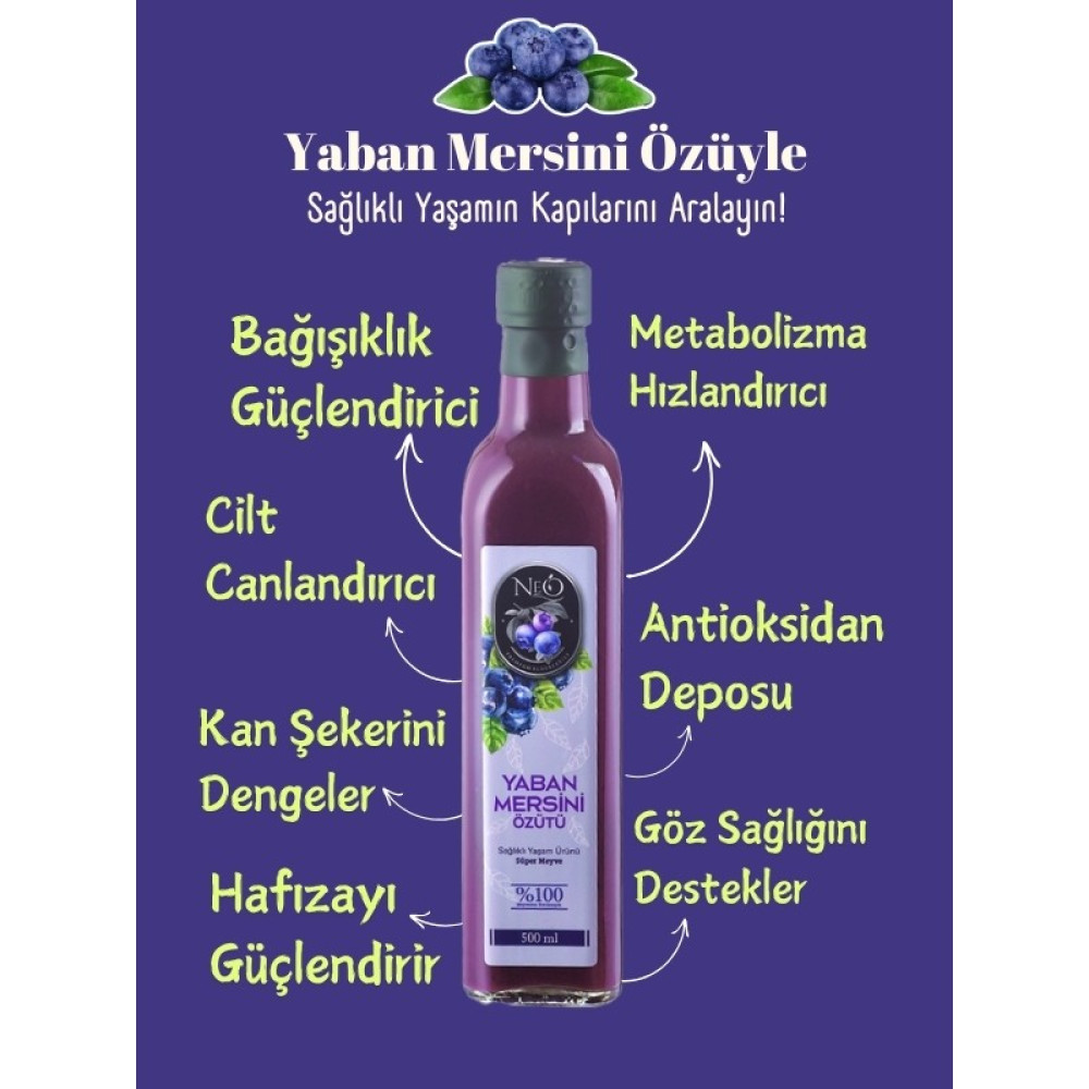 Neo Yaşam Yaban Mersini Özü 500ML - 500 gr Tahin Pekmez ve Helva Fiyatı