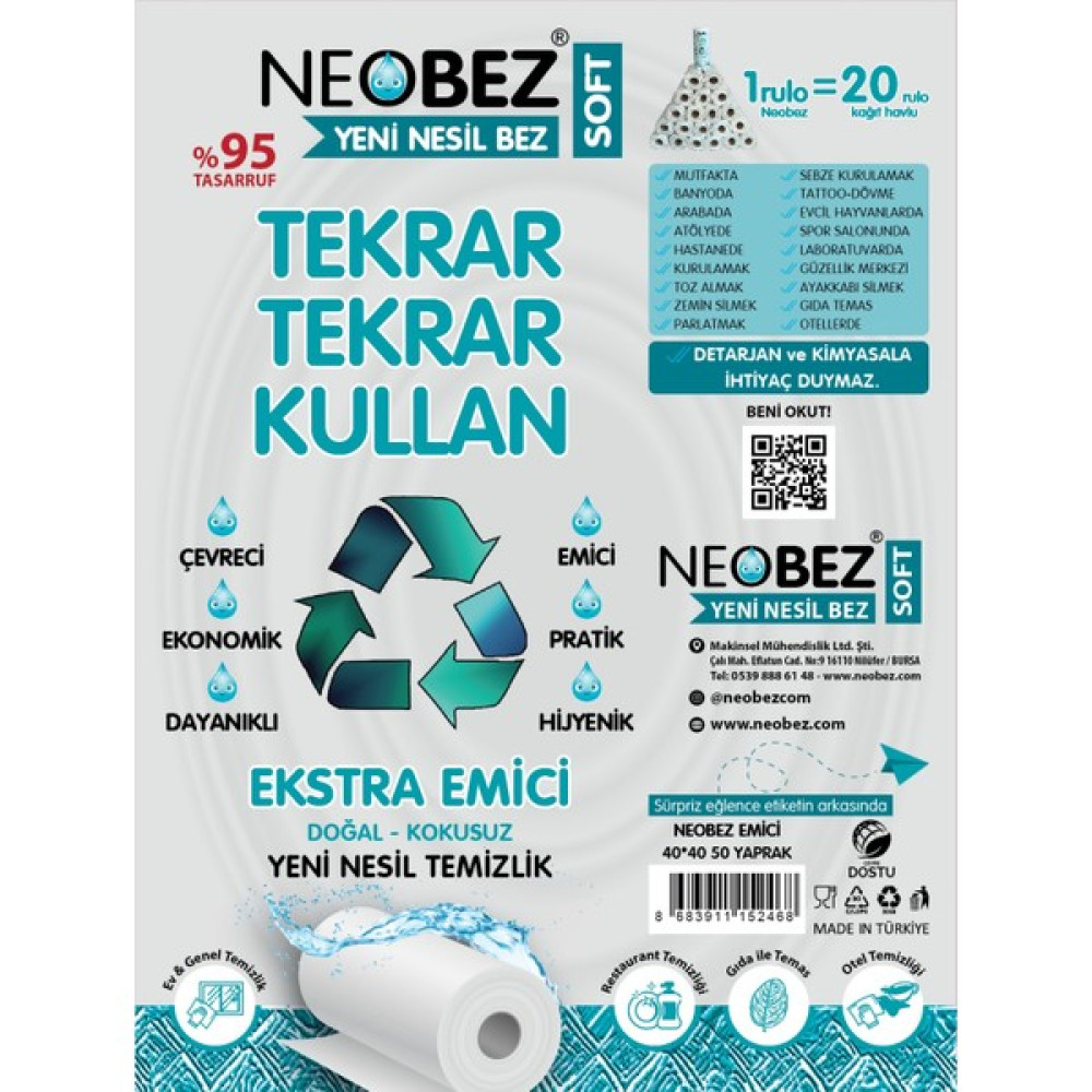 Neobez Emici 40cm*40cm 50 Yaprak 4'lü Paket Oto Boyaları Fiyatı