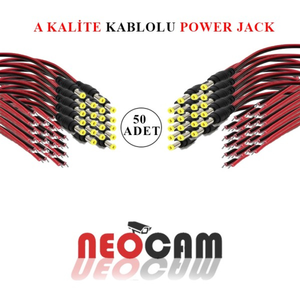 NeoCam Güvenlik Kamera Besleme Power Jak 12V 100 Adet Güvenlik Kamerası Kablosu Fiyatı