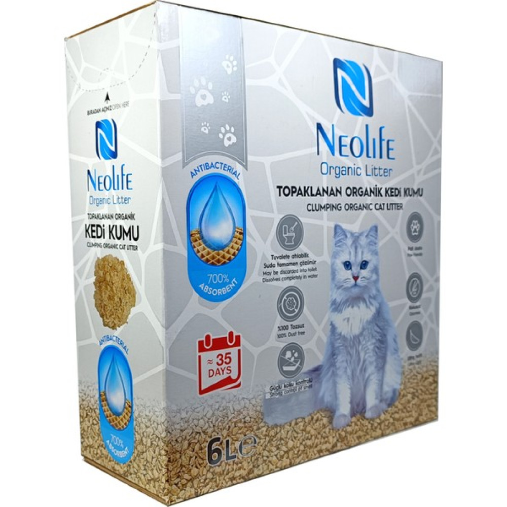 Neolife Organic Litter 6 Lt Süper Topaklanan Organik Kedi Kumu Evcil Hayvan Ürünleri Fiyatı