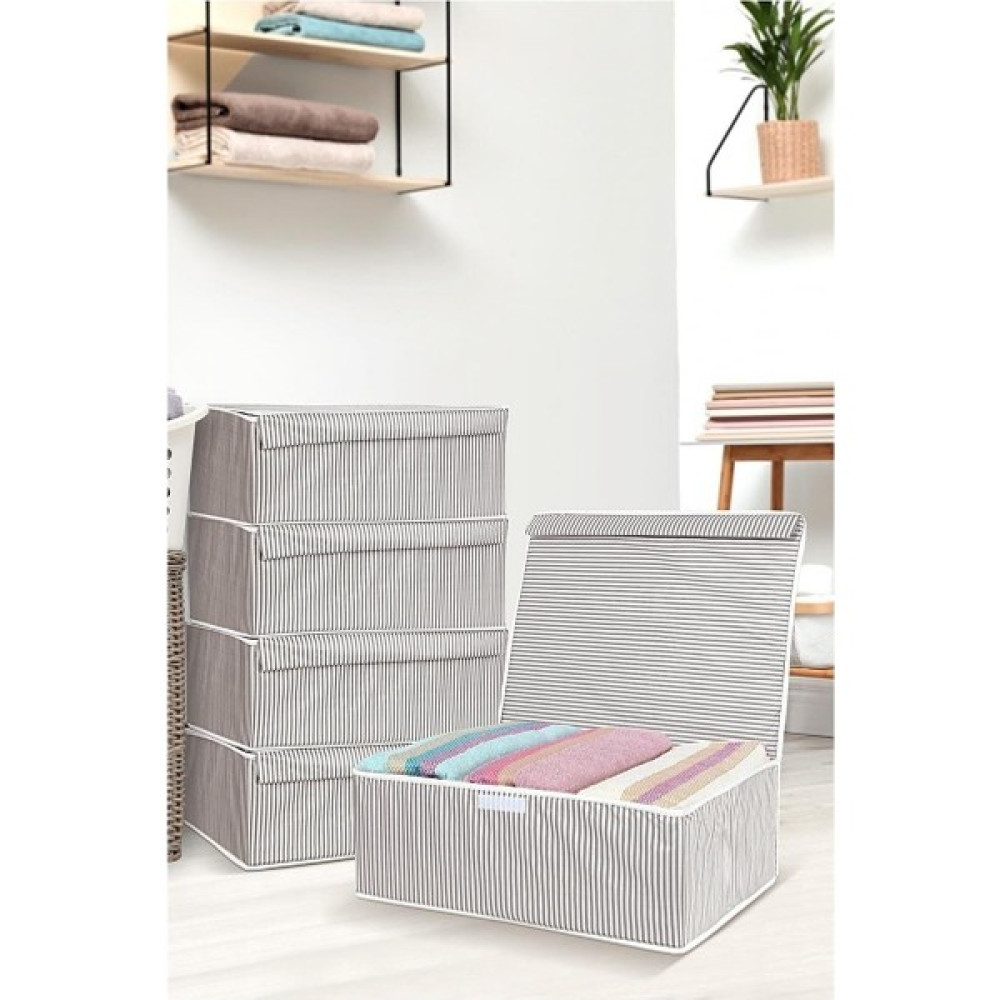 Neptün Life 5 Adet - Kapaklı Çok Amaçlı Çamaşır-Saklama-Düzenleme Vb Hurç, Kutu - 50 x 40 x 19 - Baza Kutu Hurç Fiyatı