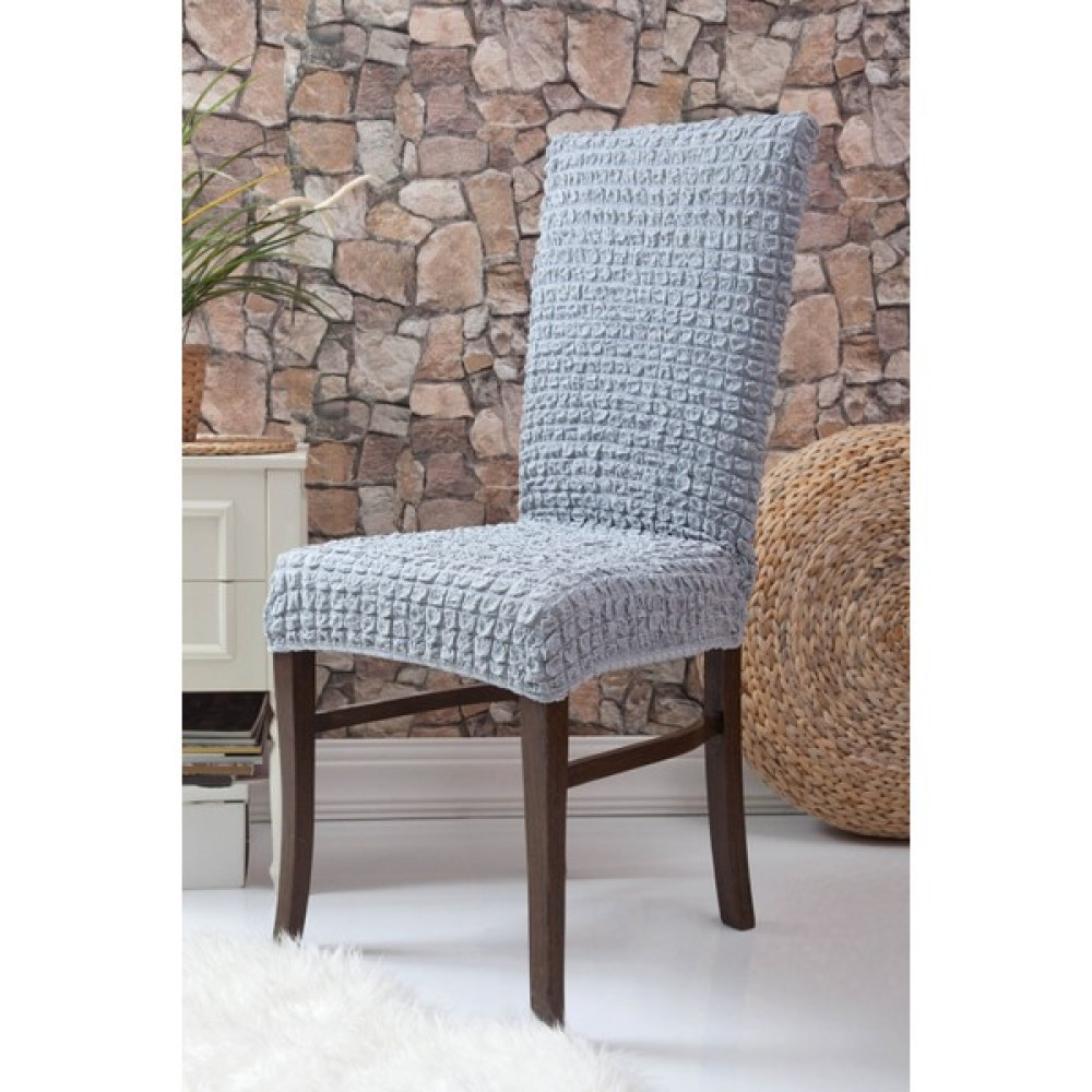Nera Home Bürümcük Eteksiz Sandalye Kılıfı,sandalye Örtüsü 1 Adet - 100 x 100 cm - Gri Koltuk & Kanepe Örtüsü Fiyatı