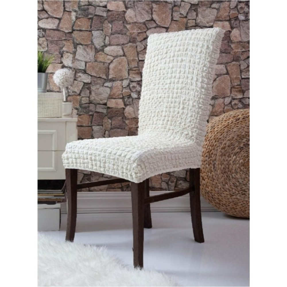 Nera Home Esnek Yıkanabilir Bürümcük Sandalye Örtüsü Sandalye Kılıfı - 100 x 100 cm - Beyaz Koltuk & Kanepe Örtüsü Fiyatı