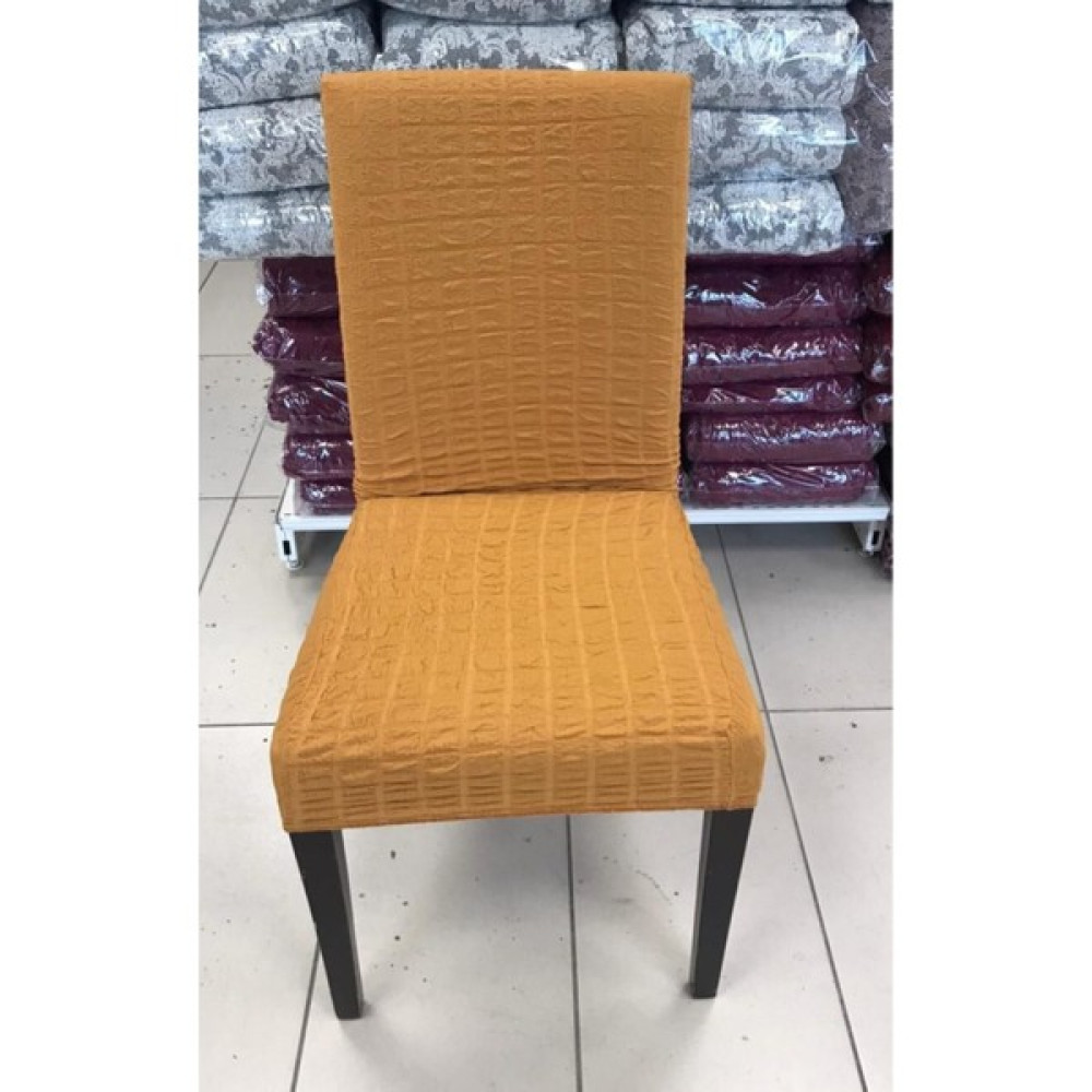Nera Home Esnek Yıkanabilir Bürümcük Sandalye Örtüsü Sandalye Kılıfı - 100 x 100 cm - Sarı Koltuk & Kanepe Örtüsü Fiyatı