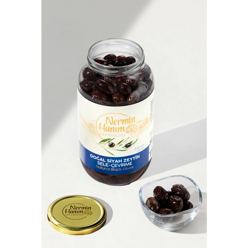 Nermin Hanım Zeytinliği Edremit Siyah Sele Çevirme Zeytin (950 Gr) - 950 gr Diğer Fiyatı