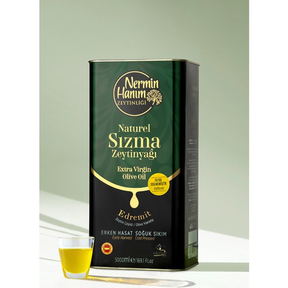 Nermin Hanım Zeytinliği Filtresiz Erken Hasat Soğuk Sıkım Zeytinyağı (5lt) - 5 lt Diğer Fiyatı
