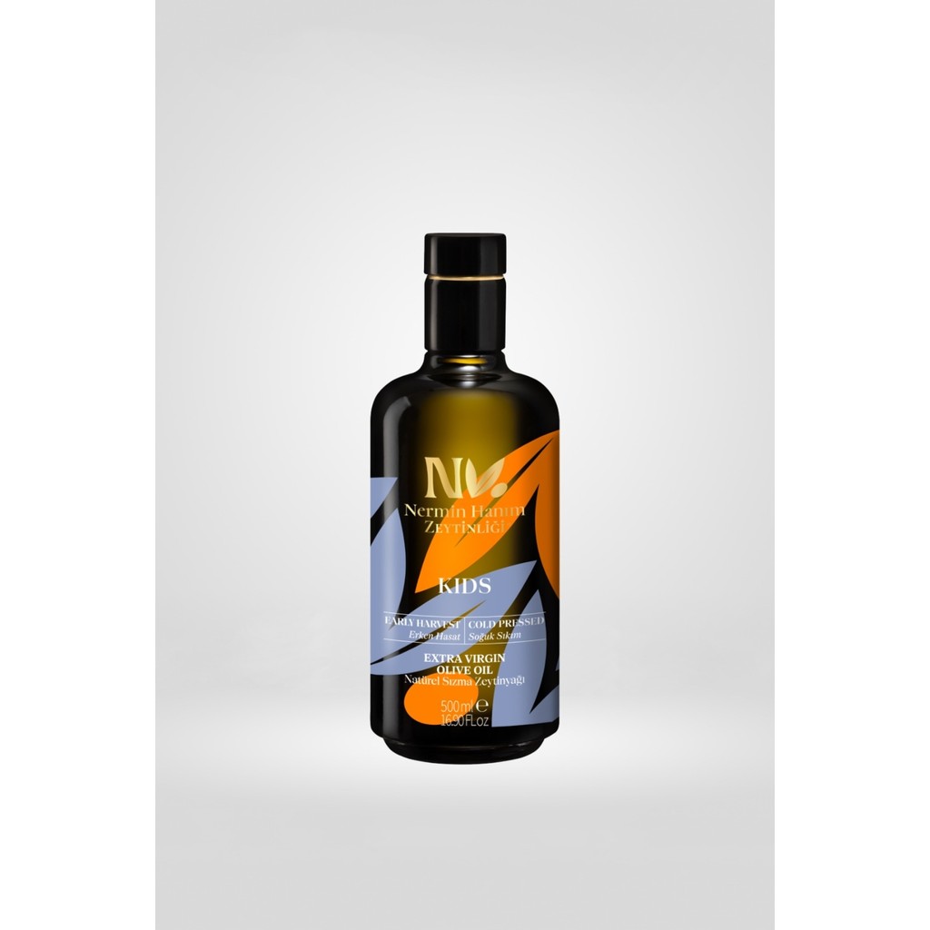 Nermin Hanım Zeytinliği Kids - Erken Hasat Soğuk Sıkım Bebek Zeytinyağı R.(500ML) - 500 ml Diğer Fiyatı