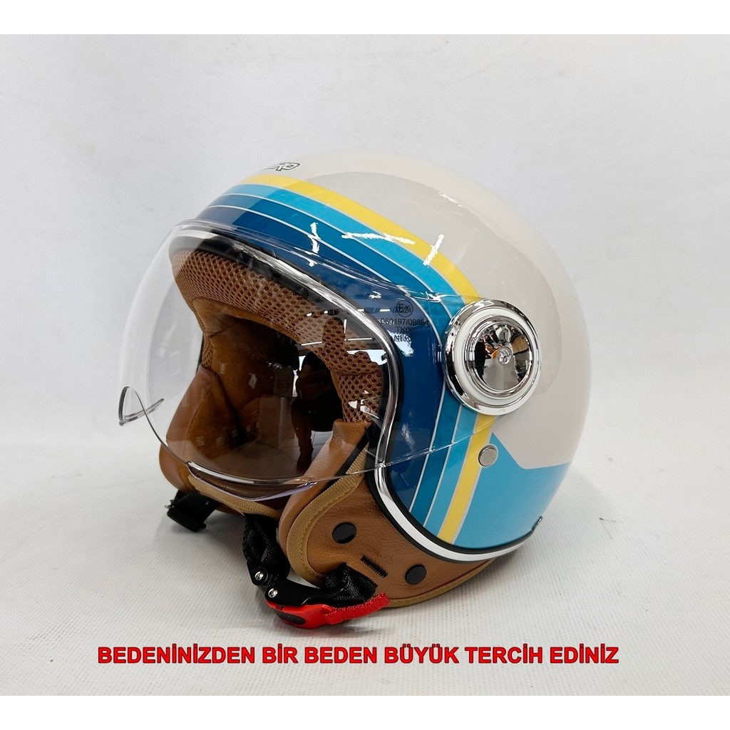 Nero Tk-06 Şefaf Vizörlü Yarım Açık Kask Parlak M1 - S Diğer Fiyatı