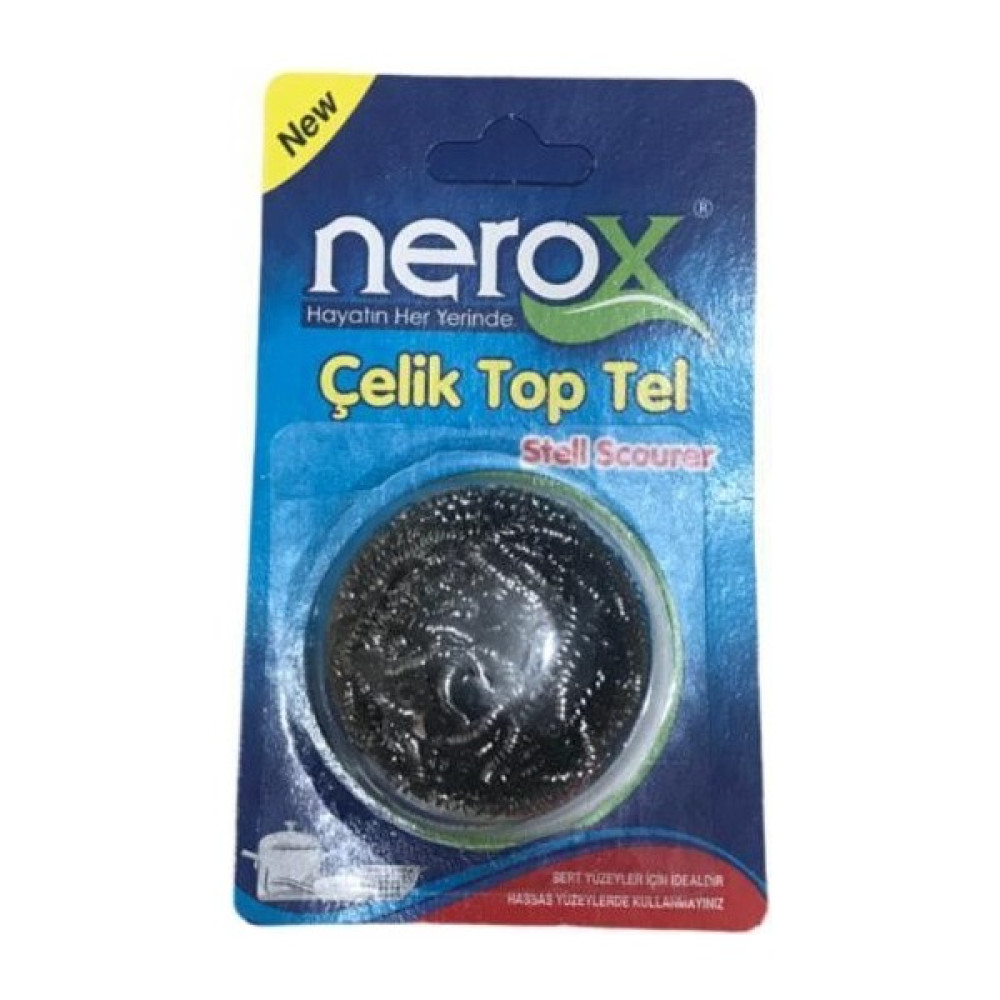 Nerox Çelik Top Tel Tek Blister 13 gr Bulaşık Yıkama Fiyatı