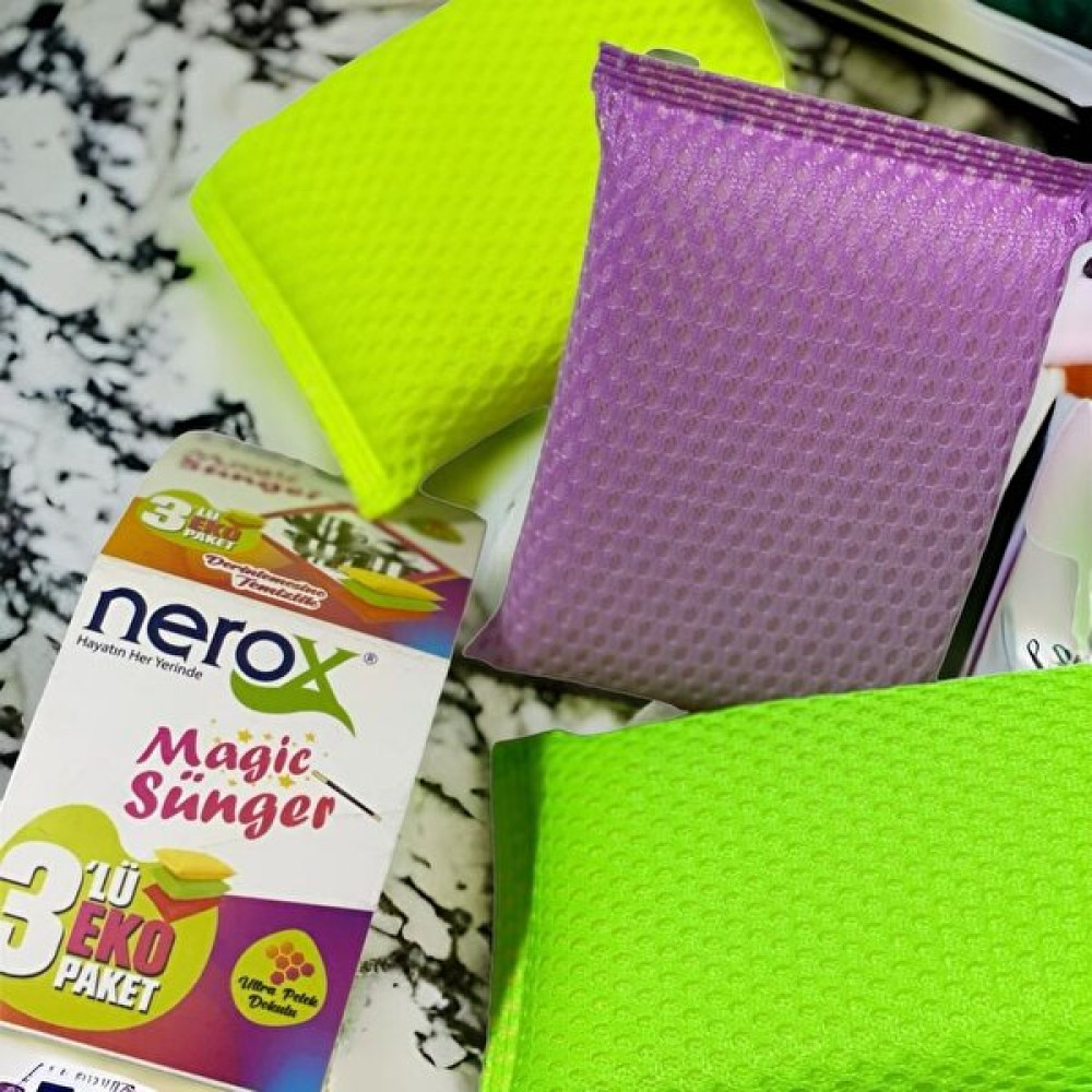 Nerox Sıhırlı Sunger 3'lü Eko Paket Temizlik Malzemeleri Fiyatı