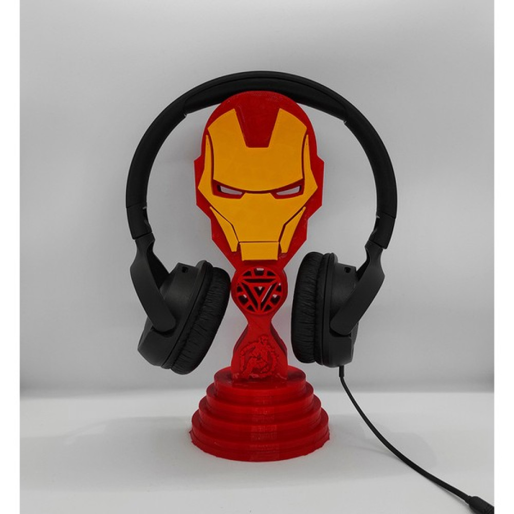 Nerva Design 3D Iron Man Masaüstü Kulaklık Standı - Kulaklık Tutacağı - Kırmızı Kulaklık Aksesuarı Fiyatı