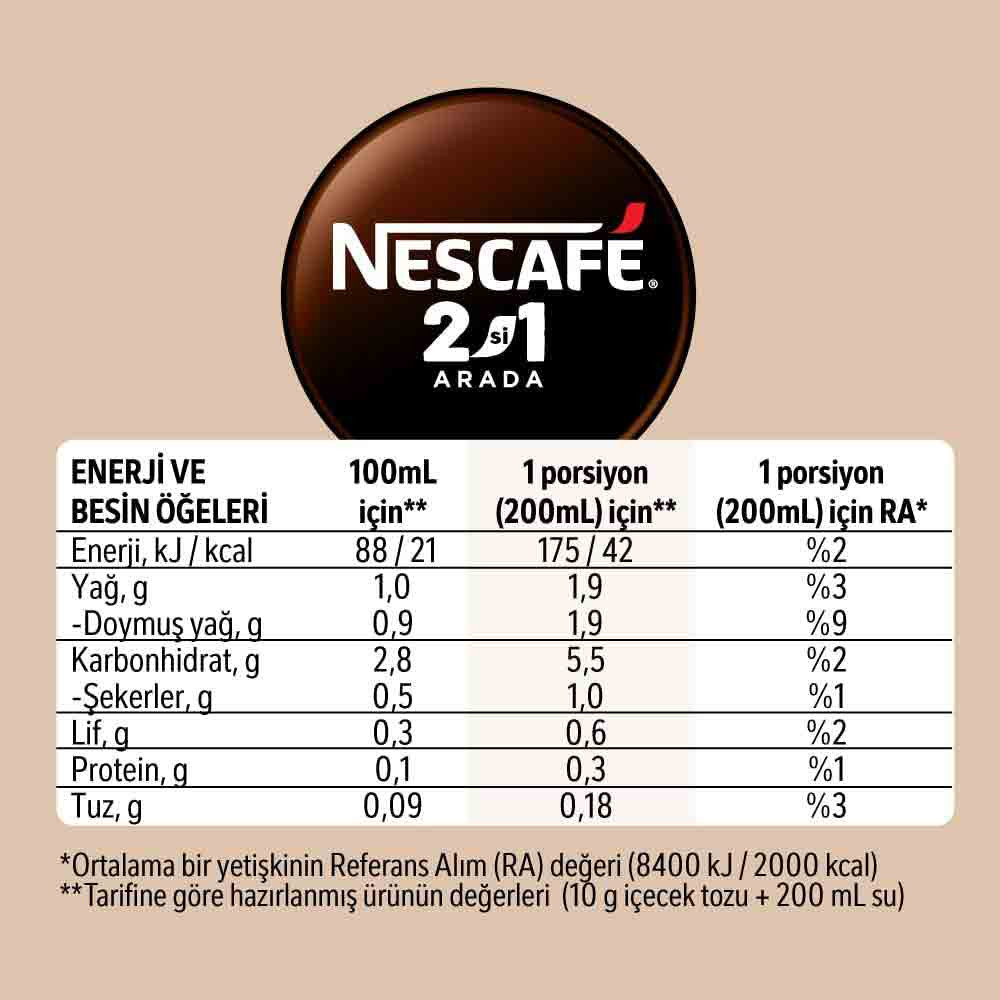 Nescafe 2'si 1 Arada 10 gr X 10'lu Paket