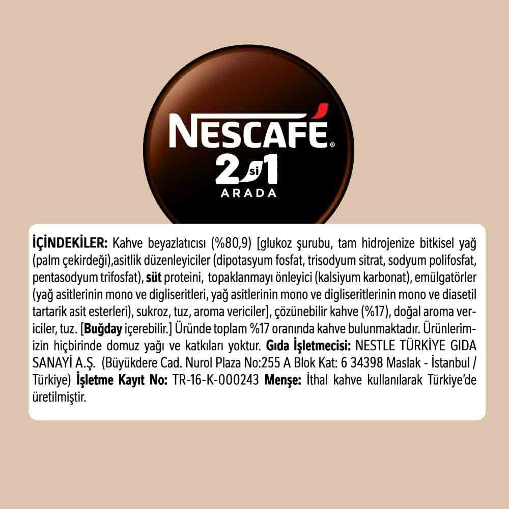 Nescafe 2'si 1 Arada 10 gr X 10'lu Paket