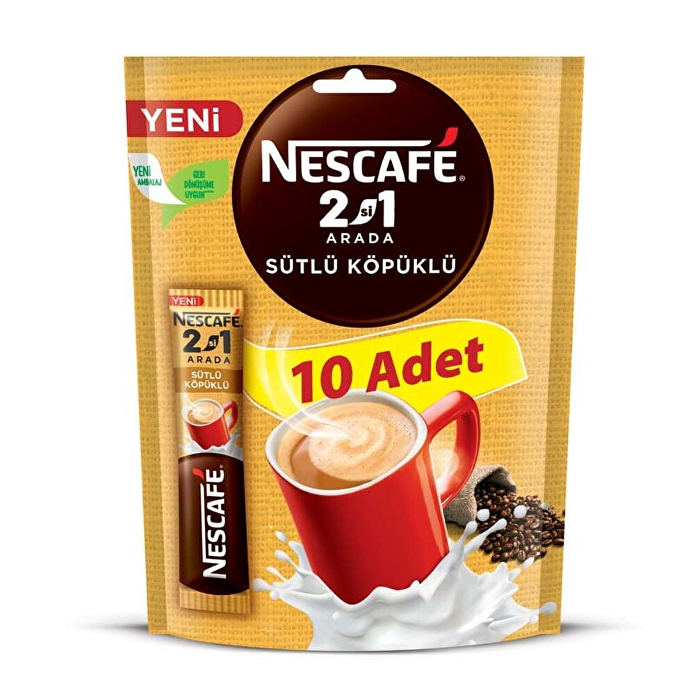 Nescafe 2'si 1 Arada Sütlü Köpüklü 10'lu Kahve Fiyatı