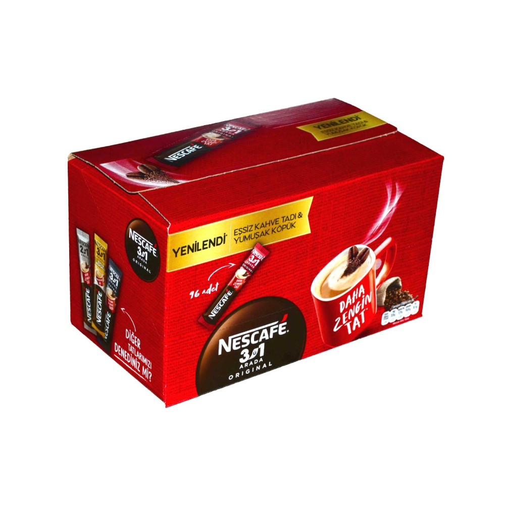 Nescafe 3'ü 1 Arada 17,5 gr x 96'lı Paket Original