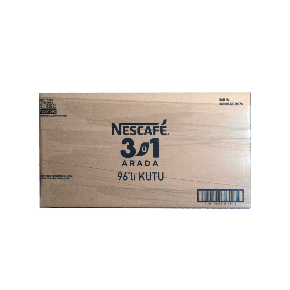 Nescafe 3'ü 1 Arada 17,5 gr x 96'lı Paket Original