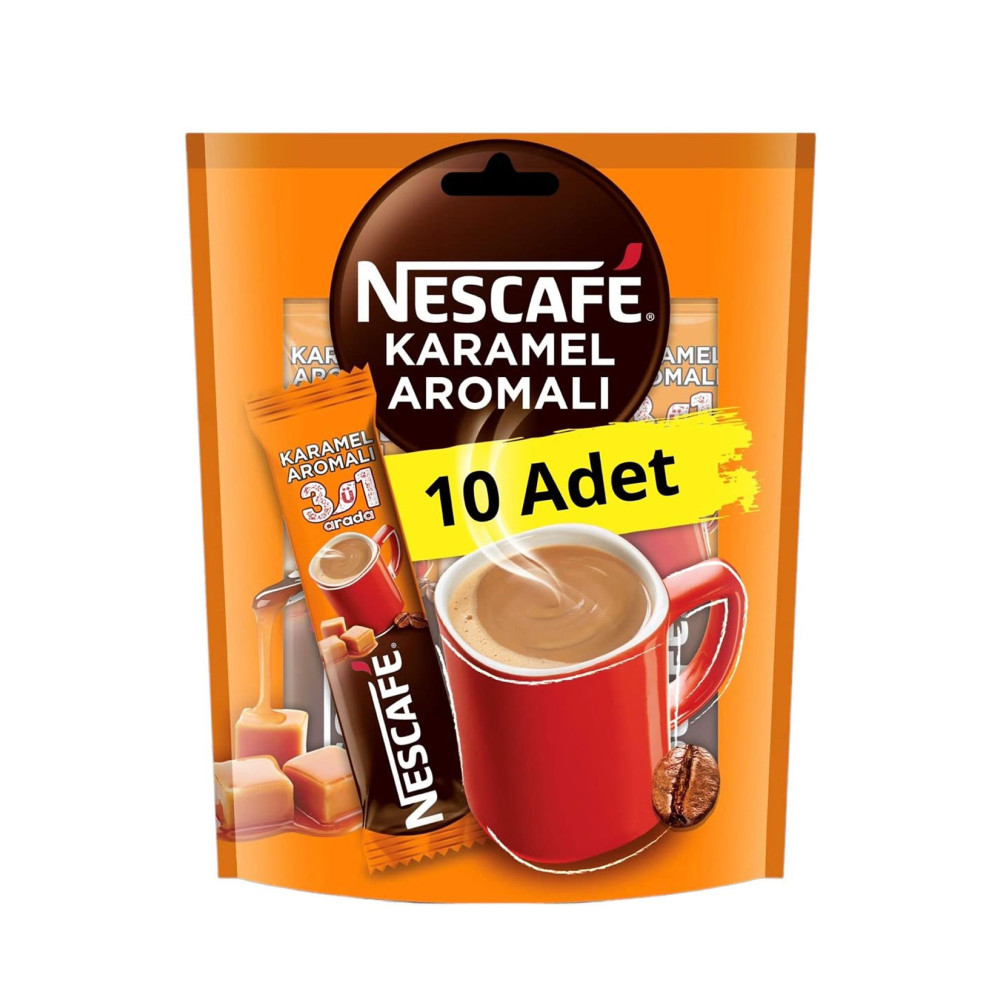 Nescafe 3'ü 1 Arada 17,6 gr x 10'lu Paket Karamelli Kahve Fiyatı