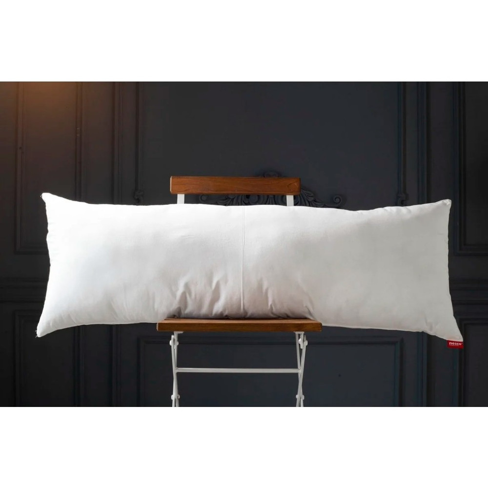 Nesco Dolgun Yan Yatış ve Hamile Yastığı Uzun Yastık 40X120 - 1200GR - 40 x 60 cm - Beyaz Yastık Fiyatı
