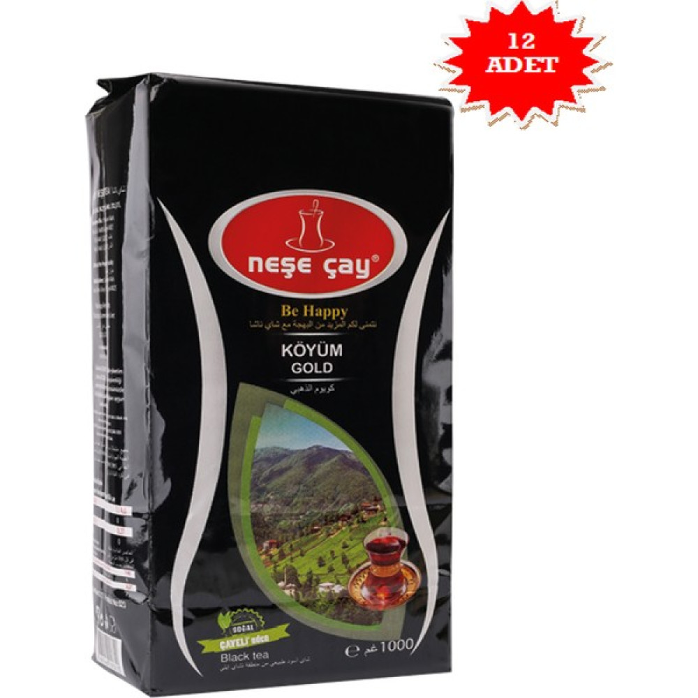 Neşe Çay Köyüm Gold 1 kg'lık - 12 Adet Diğer Fiyatı