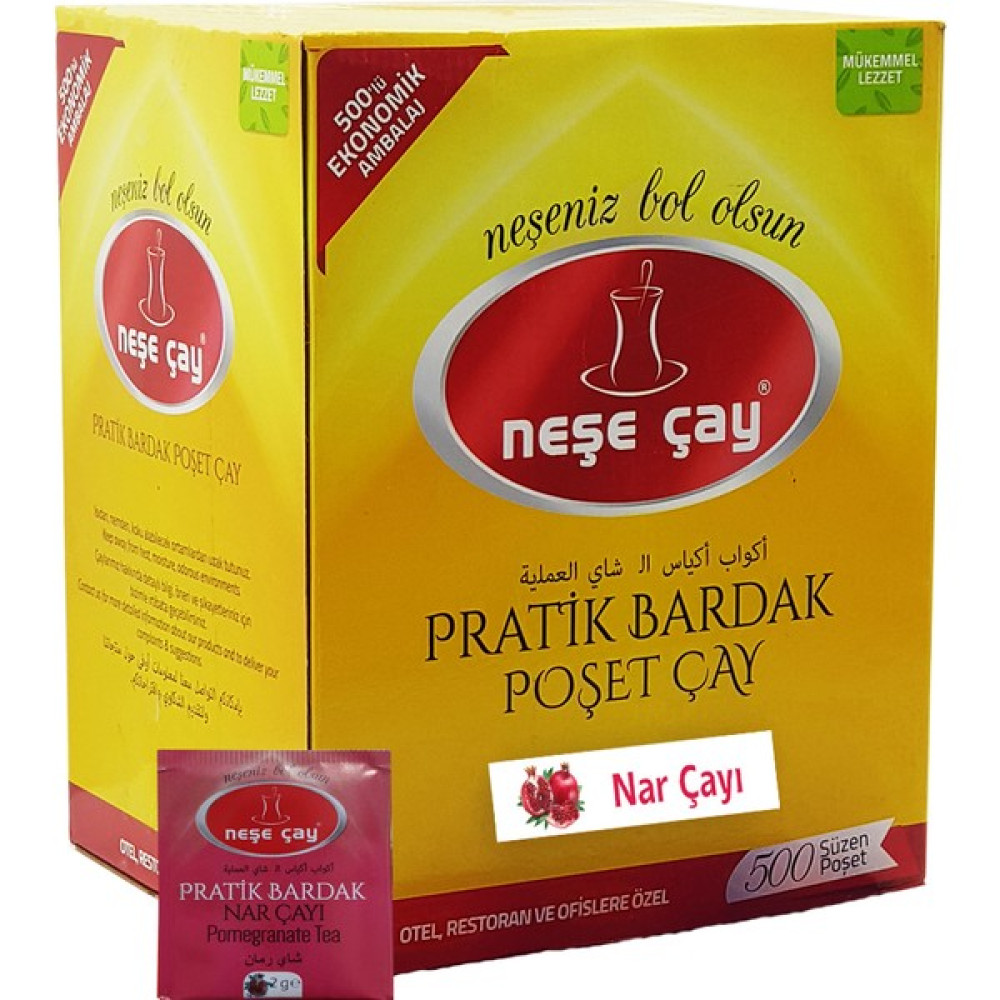 Neşe Çay Pratik Bardak Poşet Nar Çayı 500'lü Çay Fiyatı