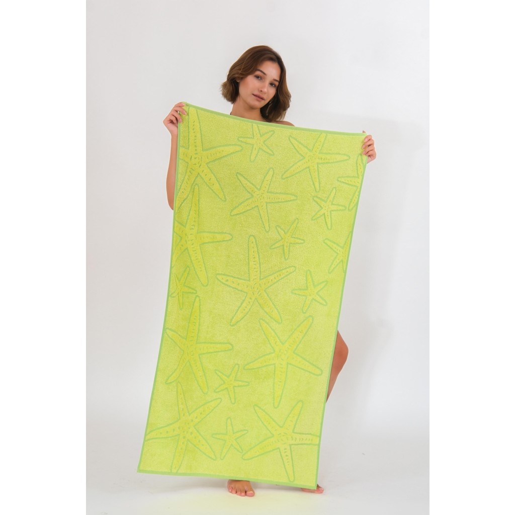 Neşe Home Collection Neşe Home Deniz Yıldızı Figürlü Plaj Havlusu 70x140 – %100 Pamuklu, Yumuşak ve Hızlı Kuruyan - 70 x 140 cm - Yeşil El / Yüz Havlusu Fiyatı