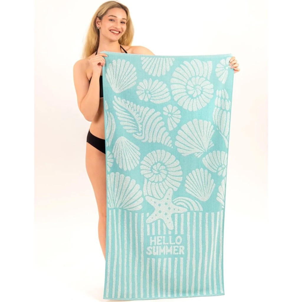 Neşe Home Collection Plaj Havlusu Hello Summer 70X140 Mint El / Yüz Havlusu Fiyatı