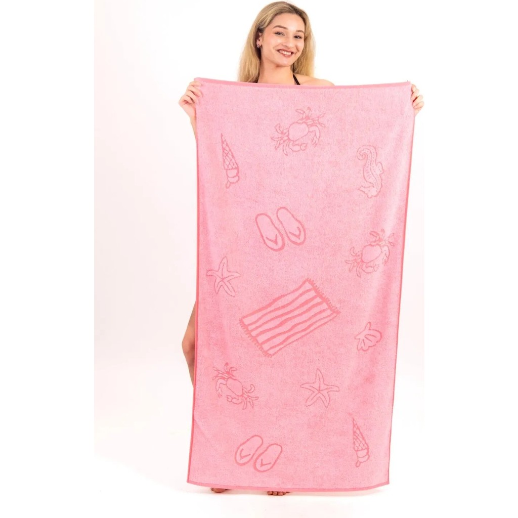 Neşe Home Collection Plaj Havlusu Icecream 70X140 Pembe El / Yüz Havlusu Fiyatı
