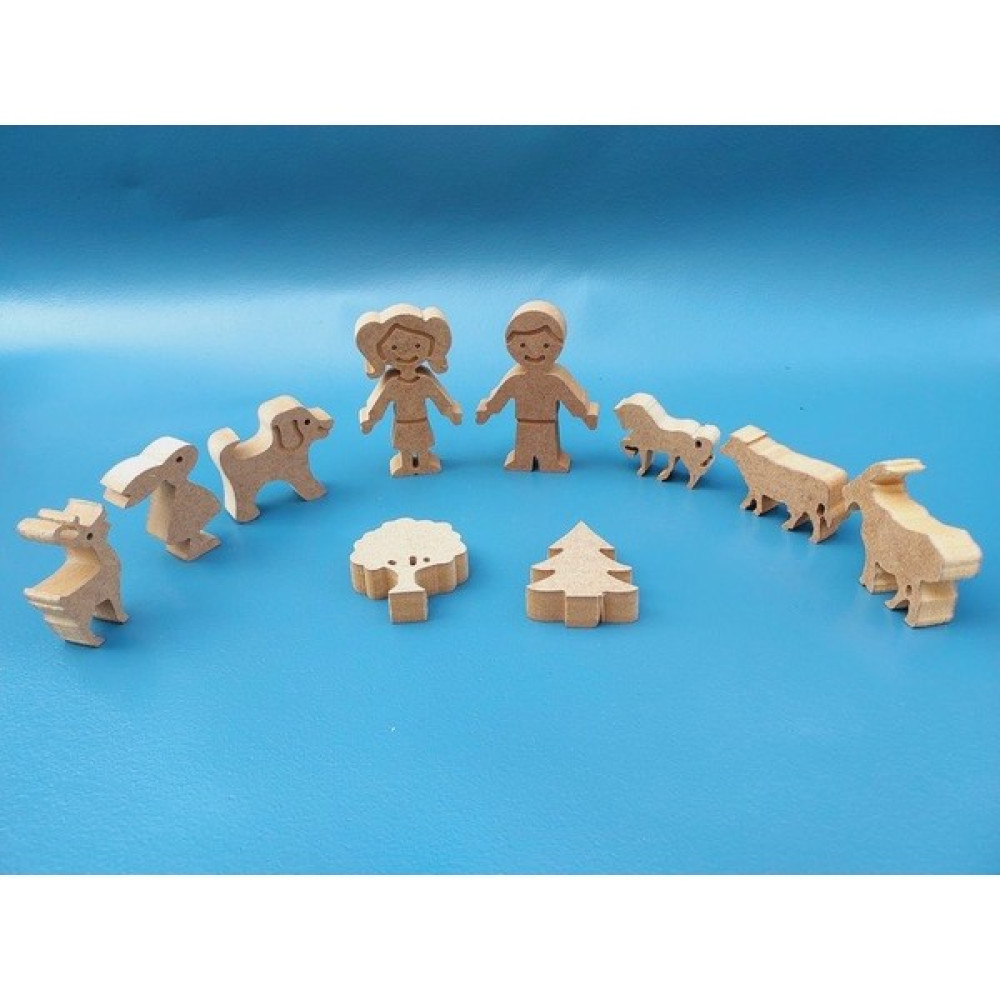 Neşeli Ahşap ( Set 2 ) Okul Öncesi Etkinlik. Çocuklara Ahşap Boyama Seti. Eğitici Ahşap Boyası.oyuncak Hayvan - Ahşap Desenli Bebek Oyuncakları Fiyatı