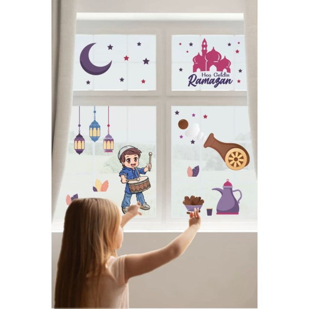 Neşeli Günlerim Hoş Geldin Ramazan Duvar Sticker 50X70 cm Duvar Stickerı Fiyatı