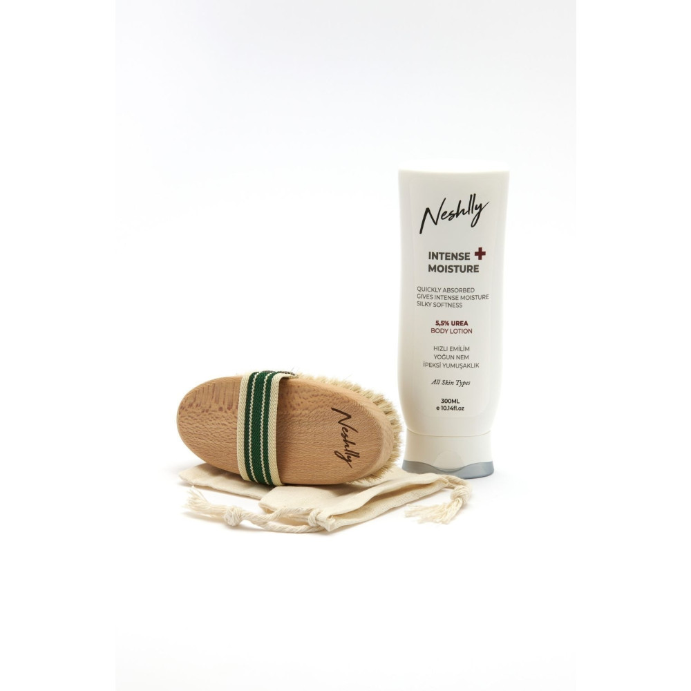 NESHLLY NATURAL Üreli Vücut Losyonu + Doğal At Kılı Fırça Set Cilt Temizleme ve Peeling Fiyatı