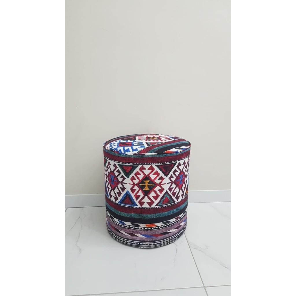 Nesil Home Desenli Dijital Baskılı Oturma Pufu Ayak Dayama Puf Bench Diğer Fiyatı