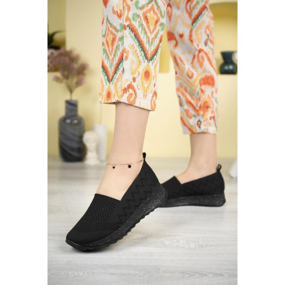 Nesil Shoes Aky 055 Siyah Triko Yazlık Kadın Ayakkabı Kadın Günlük Ayakkabıları Fiyatı
