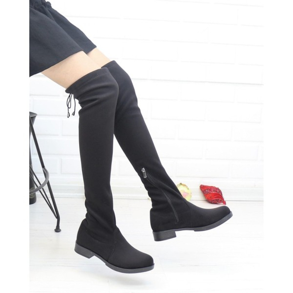 Nesil Shoes Smh 300 Siyah Strech Diz Üstü Kadın Çizme Kadın Çizmeleri Fiyatı