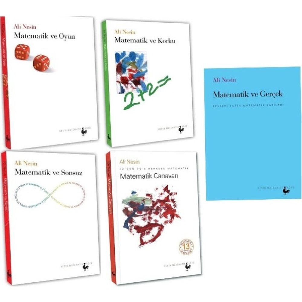 Nesin Yayınevi Matematik ve Oyun - Matematik ve Sonsuz - Matematik ve Korku - Matematik ve Gerçek - Matematik Canavarı / 5 Kitap Set - Ali Nesin Matematik Fiyatı