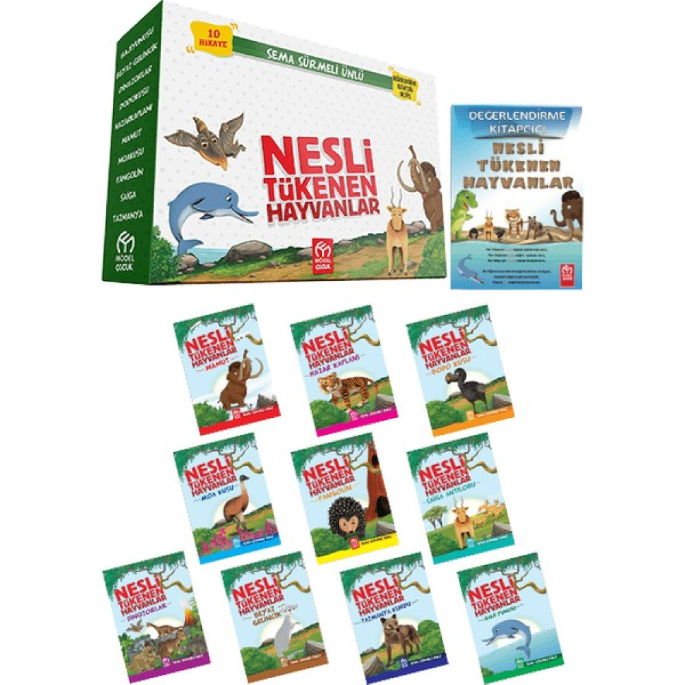 Nesli Tükenen Hayvanlar Hikaye Seti (10 Hikaye Kitabı + Değerlendirme Kitapçığı) Çocuk Öykü Fiyatı