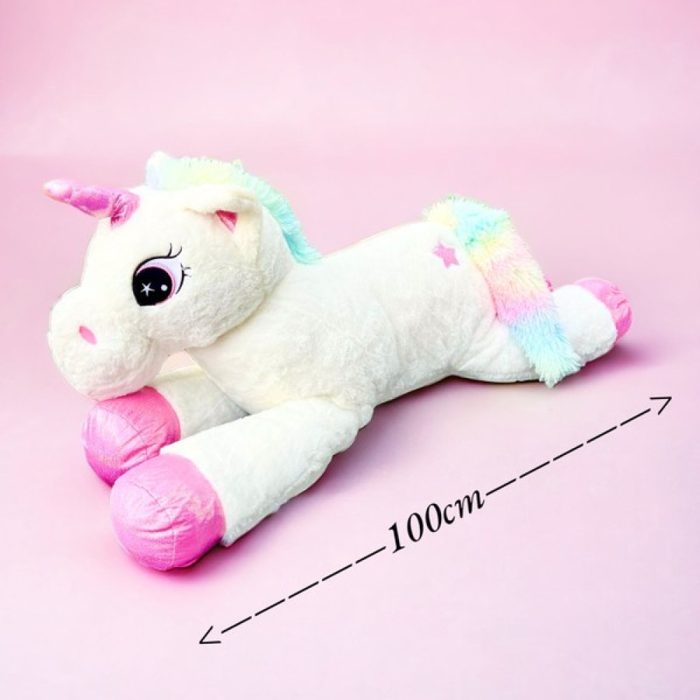 Neslico 100 cm Yumuşacık Peluş Unicorn - Beyaz Oto Boyaları Fiyatı