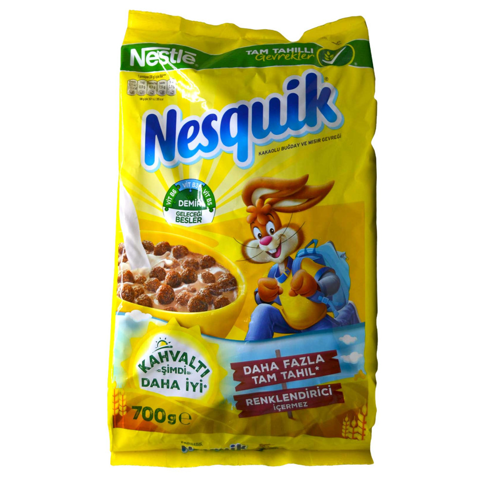 Nesquik Buğday ve Mısır Gevreği 700 gr Kakaolu Kahvaltılık Gevrek Fiyatı