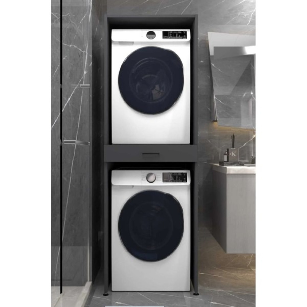 Nesstil Home Çamaşır ve Kurutma Makinası Dolabı - Antrasit Banyo Dolabı / Mobilyası Fiyatı