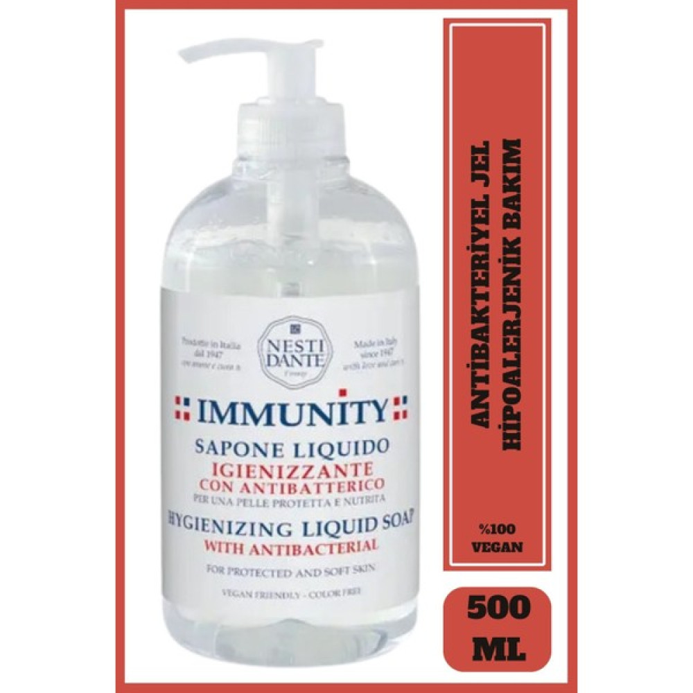 Nestidante Immunıty Hygıenızıng Gel For Hands 500 ml Hijyen ve Temizlik Fiyatı