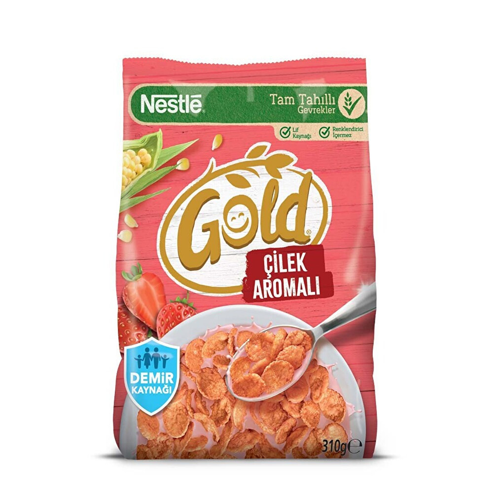 Nestle Gold Corn Flakes Çilek 310 Gr Kahvaltılık Gevrek Fiyatı