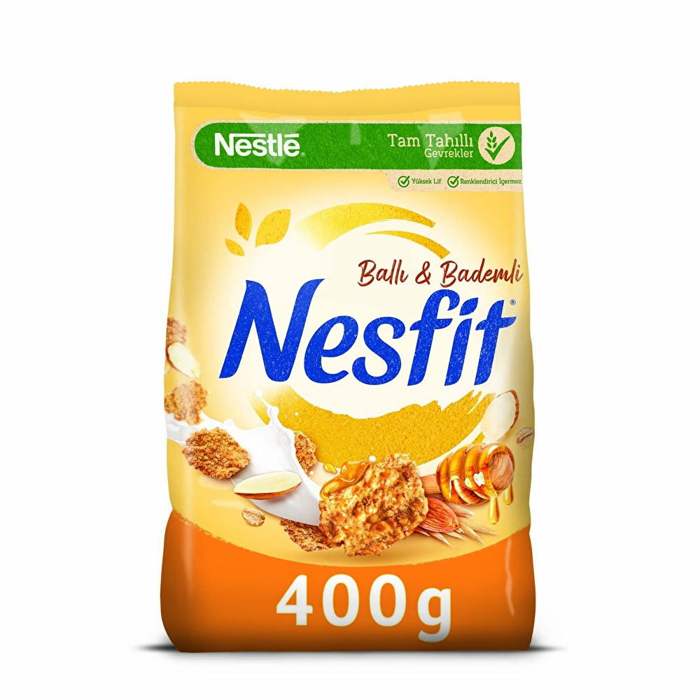 Nestle Nesfit Ballı & Bademli Tam Buğday Ve Pirinç Gevreği 400 Gr Kahvaltılık Gevrek Fiyatı
