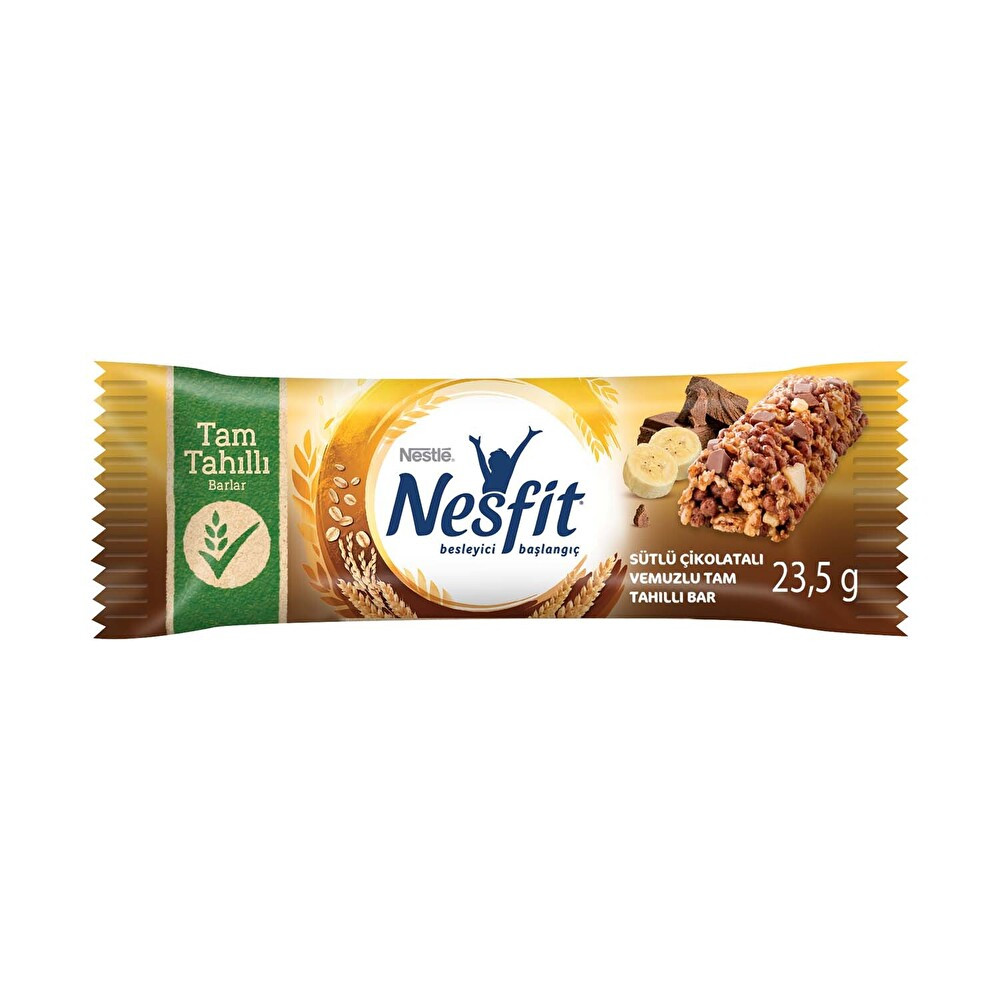 Nestle Nesfit Sütlü Muzlu Çikolatalı Tam Tahıllı Bar 23.5 Gr Çikolata ve Gofret Fiyatı