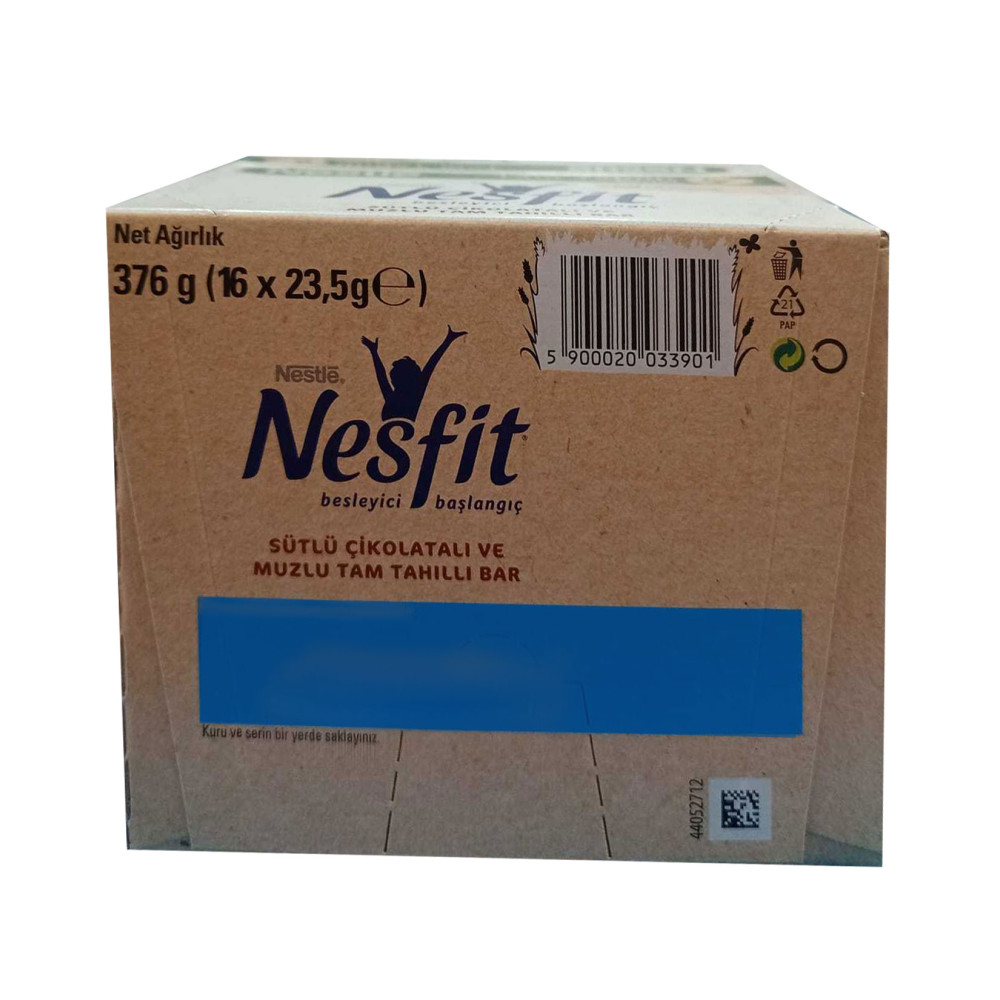 Nestle Nesfit Tam Tahıllı Bar 22,5 gr 16'lı Paket Beyaz Çikolata