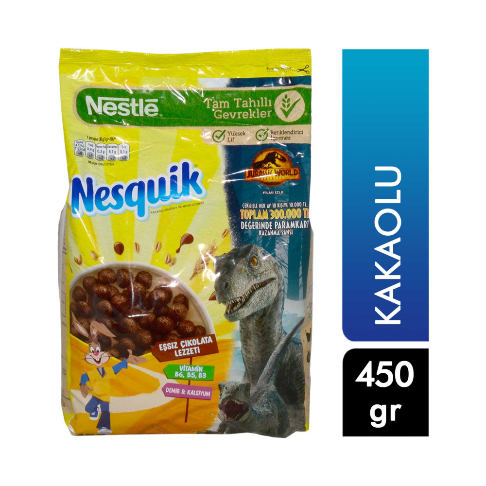 Nestle Nesquik Buğday ve Mısır Gevreği 450 gr Kakaolu Kahvaltılık Gevrek Fiyatı