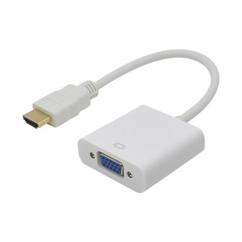 Net Dünya HDMI To VGA Kablo Çevirici Dönüştürücü Görüntü Altın Uçlu Full HD Beyaz Oto Boyaları Fiyatı