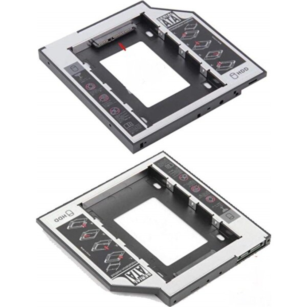 Net Dünya Netdünya 9.5mm Caddy SSD Sata Harddisk Kutu Notebook HDD Kızak - Siyah HDD Kutuları Fiyatı